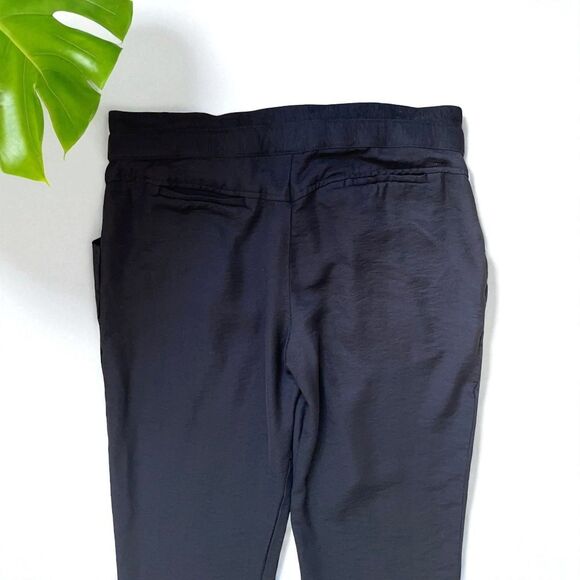 BCBGMaxAzria Fiona Paperbag Tie-Waist Joggers | Adjustable Length Pants - Picture 8 of 10